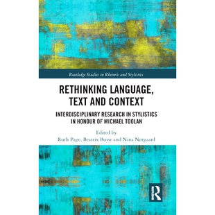 and Research Rethinking Text Michael 重新思 预订 Context Language Stylistics Interdisciplinary Toolan Honour