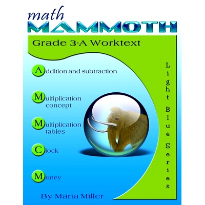 预订 Math Mammoth Grade 3-A Worktext: 9781942715498