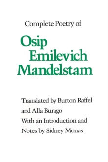 【预订】Complete Poetry of Osip Emilevich Mandelstam