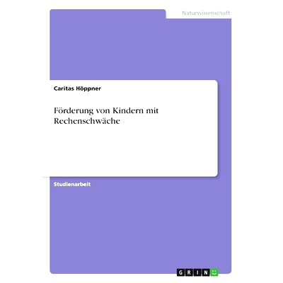 预订 Förderung von Kindern mit Rechenschwäche: 9783668420144