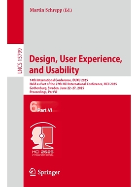 预订 Design, User Experience, and Usability: 14th International Conference, DUXU 2025, Held as Part of the 27th HCI Inte