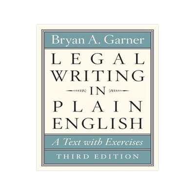 预售 Legal Writing in Plain English, Third Edition 9780226816548