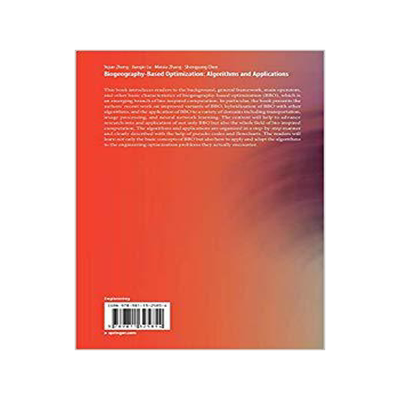 预订 Biogeography-Based Optimization: Algorithms and Applications