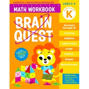 预订 Brain Quest Math Workbook: Kindergarten: 9781523524211