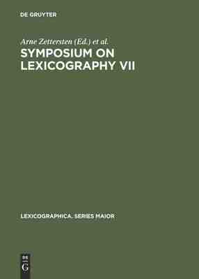 【预订】Symposium on Lexicography VII 9783484309760
