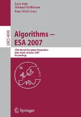 【预订】Algorithms - ESA 2007