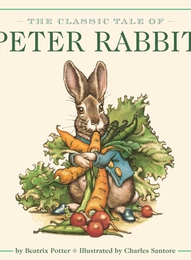 预订 The Classic Tale of Peter Rabbit Oversized Padded Board Book (the Revised Edition): Illustrated by Acclaimed Artist