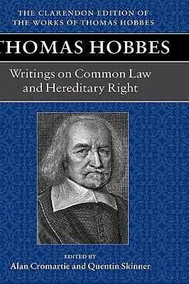 【预订】Thomas Hobbes: Writings on Common Law and Hereditary Right