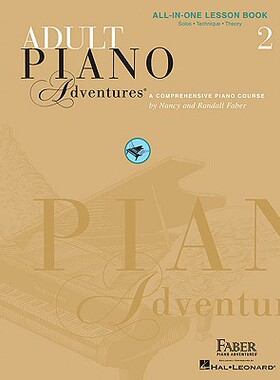英文原版 菲伯尔成人钢琴课程，第2辑 Adult Piano Adventures All-In-One Piano Course Book 2