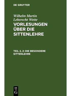 预订 Die besondere Sittenlehre: 9783111102009