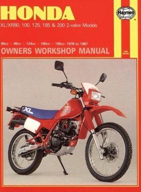 [预订]Honda XL/XR 80, 100, 125, 185 & 200 2-valve Models (78 - 87) Haynes Repair Manual 9781850103479