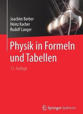 预订 Physik in Formeln und Tabellen