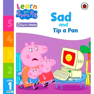 预订 Learn with Peppa Phonics Level 1 Book 2 - Sad and Tip a Pan (Phonics Reader): 9780241575901