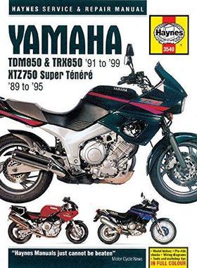 [预订]Yamaha TDM850, TRX850 & XTZ750 (89 - 99) Haynes Repair Manual 9781785210112