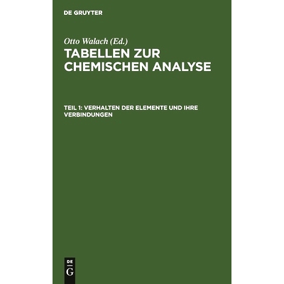 预订 Verhalten der Elemente und ihre Verbindungen: 9783112444016