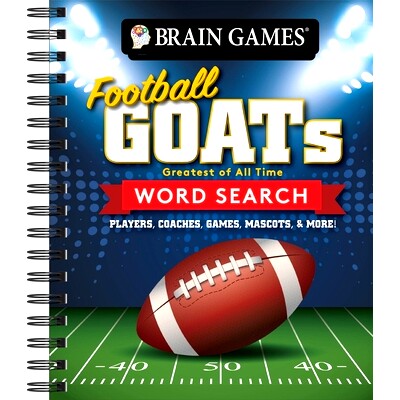 预订 Brain Games - Football Goats Word Search: Players, Coaches, Games, Mascots, & More!