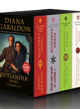 预订 Outlander Volumes 5-8 (4-Book Boxed Set): The Fiery Cross, a Breath of Snow and Ashes, an Echo in the Bone, Written