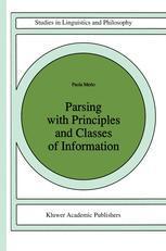 预订 Parsing with Principles and Classes of Information