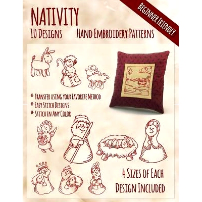 预订 Nativity Hand Embroidery Patterns: 9781530669103