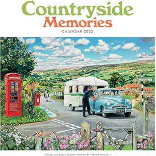 2022 预订 Countryside Mitchell Wiro Square Memories 9781529814811 Wall Calendar Trevor