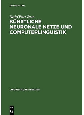 预订 Künstliche neuronale Netze und Computerlinguistik: 9783484304062