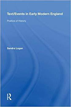 【预售】Text/Events in Early Modern England: Poetics of History