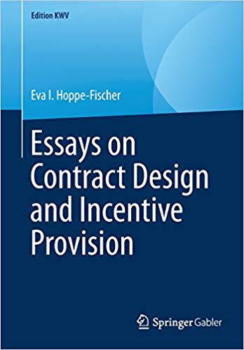 【预售】Essays on Contract Design and Incentive Provision