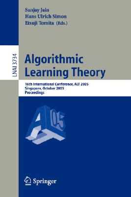 【预订】Algorithmic Learning Theory