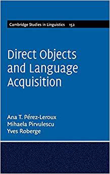 【预售】Direct Objects and Language Acquisition