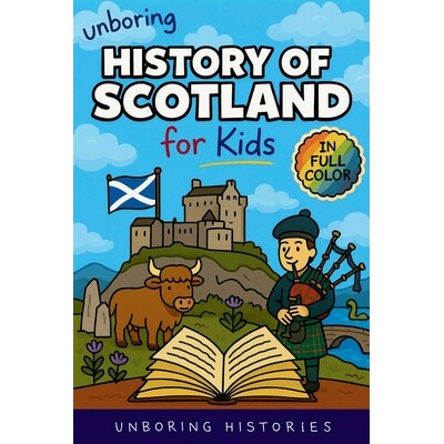 预订 Unboring History of Scotland for Kids: Funny, Interesting, Concise Guide to Clans, Castles, and Kilts You Won’t Be