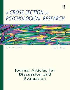 【预订】A Cross Section of Psychological Research