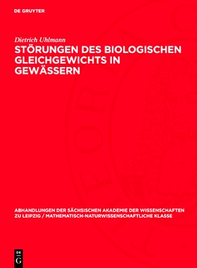 预订 Störungen des biologischen Gleichgewichts in Gewässern: 9783112734766