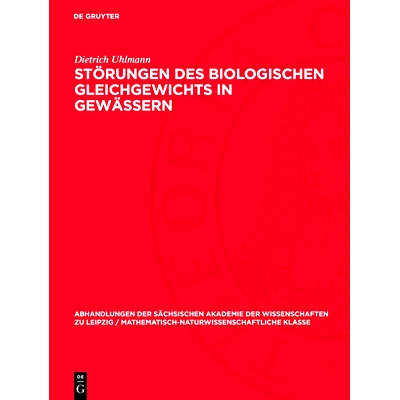 预订 Störungen des biologischen Gleichgewichts in Gewässern: 9783112734766