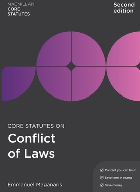 【预订】Core Statutes on Conflict of Laws