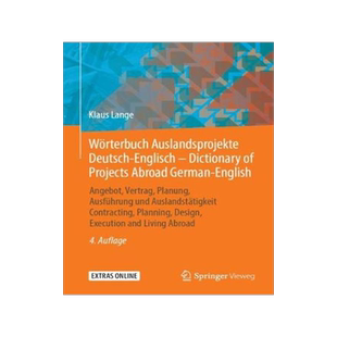 预订 Lange, Wörterbuch Auslandsprojekte Deutsch-Englisch – Dictionary of Projects Abroad German-English 4.Aufl.
