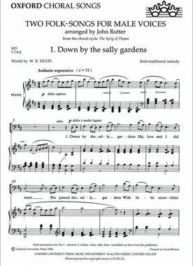 【预订】Two folk-songs for male voices from The Sprig of Thyme