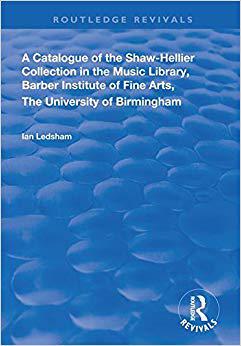 【预售】A Catalogue of the Shaw-Hellier Collection