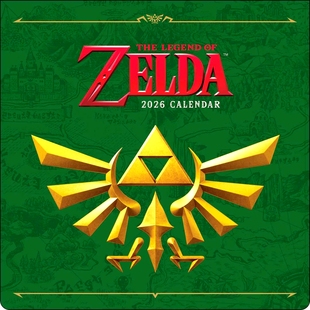2026 Calendar 任天堂官方 Legend 进口日历 2026年挂历 英文原版 Wall 现货 Zelda 塞尔达传说