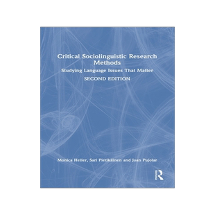 预订 Critical Sociolinguistic Research Methods