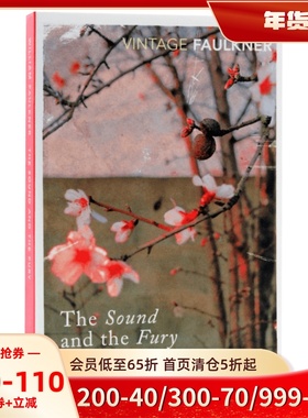 现货 英文原版 喧哗与骚动 威廉·福克纳 诺贝尔文学奖得主 The Sound and The Fury by William Faulkner