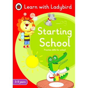 预订 Starting School: A Learn with Ladybird Activity Book (3-5 years): Ideal for home learning (EYFS): Ideal for home le