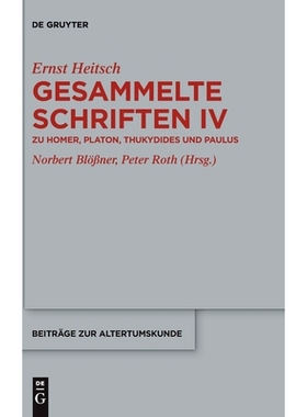 预订 Zu Homer, Platon, Thukydides und Paulus: Mit einem autobiographischen Brief 论荷马、柏拉图、修昔底德和保罗：附有一