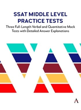 预订 SSAT Middle Level Practice Tests: Three Full-Length Verbal and Quantitative Mock Tests with Detailed Answer Explana