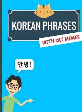 预订 Korean Phrases with Cat Memes: Korean Phrasebook for Travelers and Beginners: 9781974216710