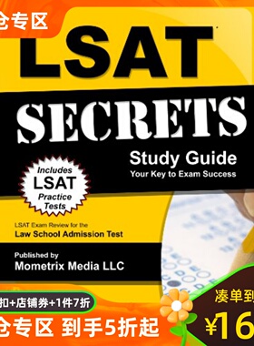 【预售】LSAT Secrets Study Guide: LSAT Exam Review for...
