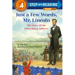Few 9780593432792 Address Story Just Mr. Words Gettysburg 预订 Lincoln the The