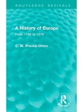 预订 A History of Europe: From 1198 to 1378 欧洲史 1198-1378（重印版）: 9781041002208