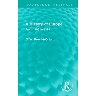 预订 A History of Europe: From 1198 to 1378 欧洲史 1198-1378(重印版): 9781041002208