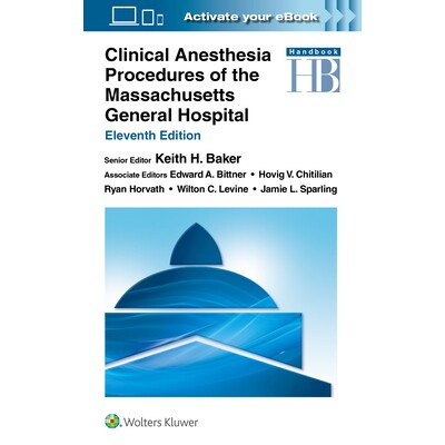 预订 Clinical Anesthesia Procedures of the Massachusetts General Hospital Print + ebook with Multimedia 麻省总医院临床麻