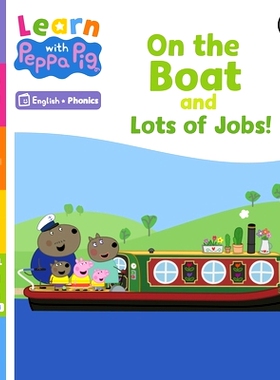 预订 Learn with Peppa Phonics Level 2 Book 1 - On the Boat and Lots of Jobs! (Phonics Reader): 9780241576106